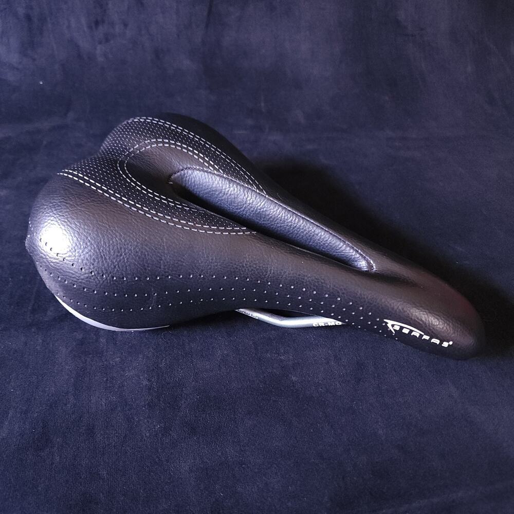 SERFAS Gel Saddle Road Bike Racing 180x270mm 395g Black CR-MO Larger Size Seat
